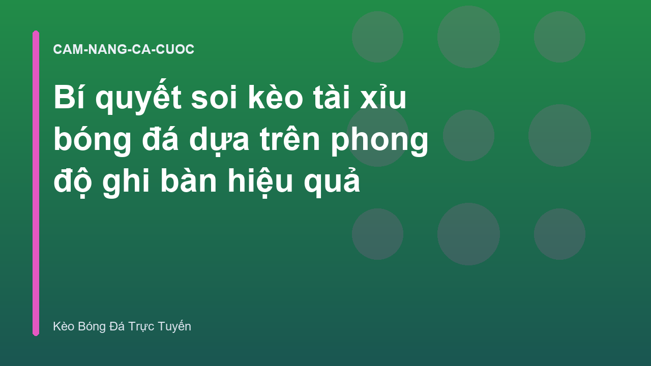 Read more about the article Bí quyết soi kèo tài xỉu bóng đá dựa trên phong độ ghi bàn hiệu quả