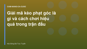 Read more about the article Giải mã kèo phạt góc là gì và cách chơi hiệu quả trong trận đấu