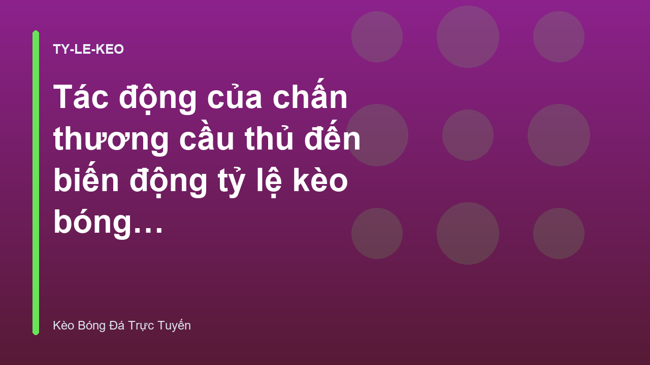 Read more about the article Tác động của chấn thương cầu thủ đến biến động tỷ lệ kèo bóng đá